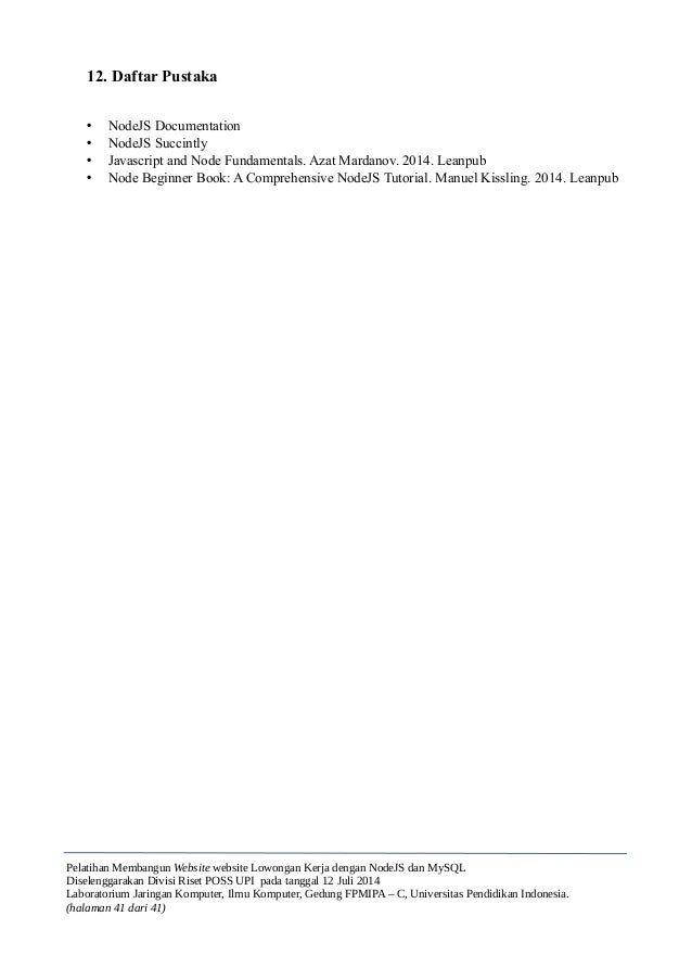 The Node Beginner Book